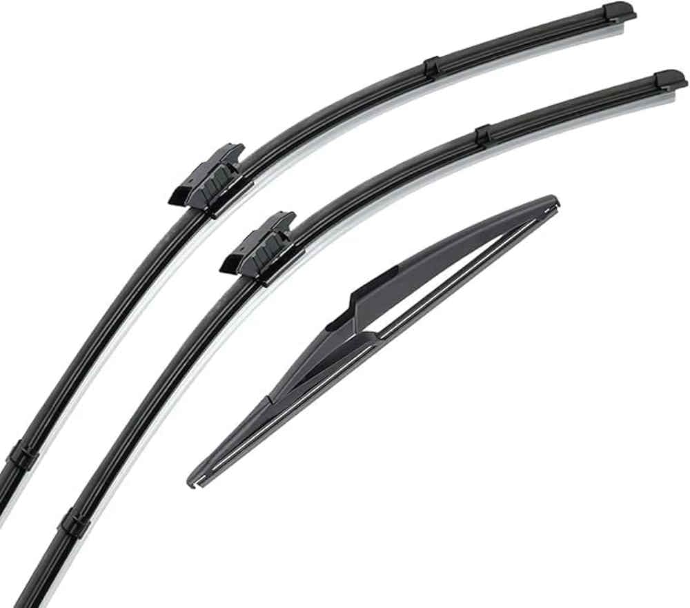 NYSLDSCO Premium Exact Fit Windscreen Wiper Blades for Dacia Renault Lodgy 2017-2022 2023 22+16+11in Durable Natural Rubber Easy Fit for a Quiet and Streak Free Wipe