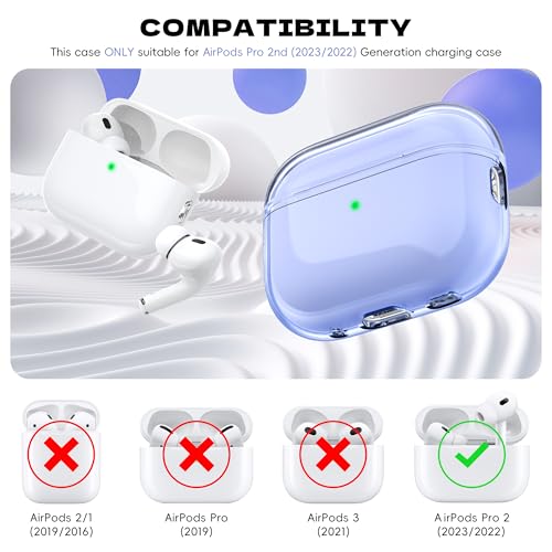Image of for Airpods Pro 2 Case with Cleaner Kit, Crystal Clear Cover
