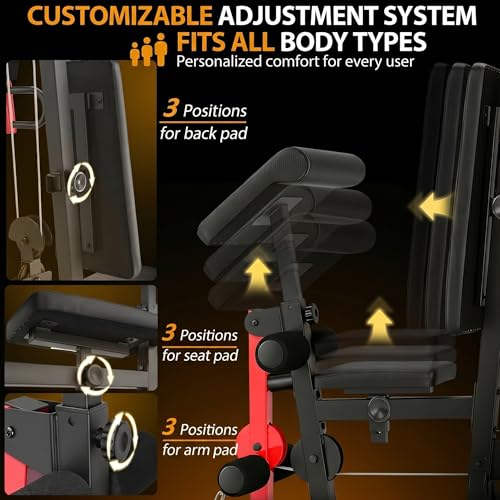 OPPSDECOR 3.0 Home Gym Equipment, All in One Workout Station with Pulley System & Seated Rowing, Multifunctional Home Gym Exercise Equipment for Full Body Strength Training Upgraded 2026 - Image 5