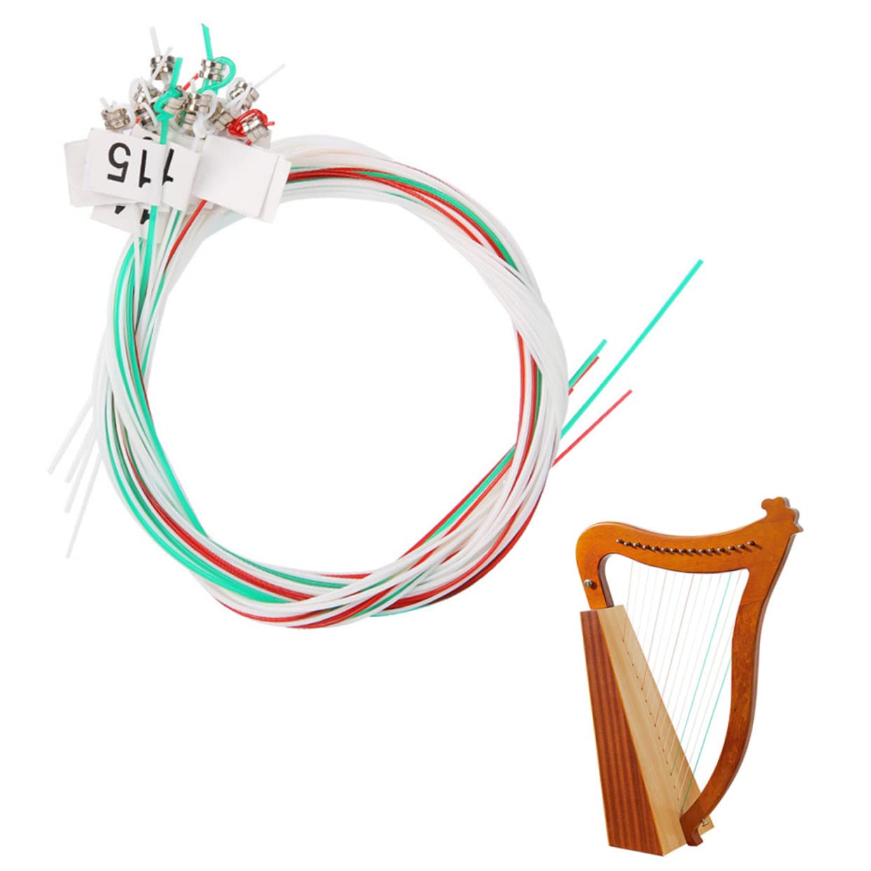 Yardwe Nylon Lyre Strings Set Replacement Strings for Harp Instrument Sitar Accessories