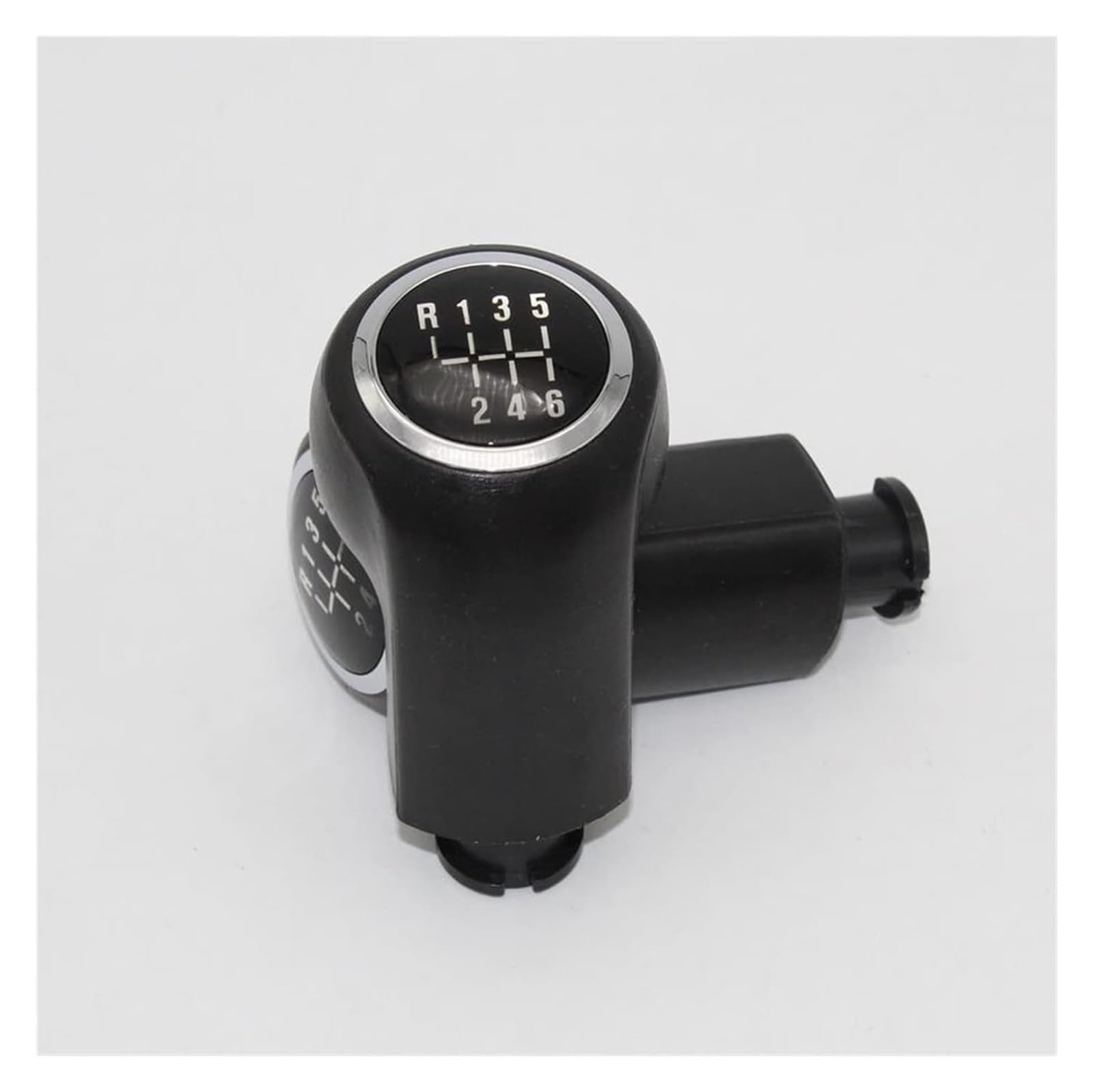 TRASH BIN Car Gear Shift Knob for Opel for Vauxhall for Vectra C 2002-2005 5 6 Speed Chrome Gear Shift Knob Lever Shifter Gaiter(A)