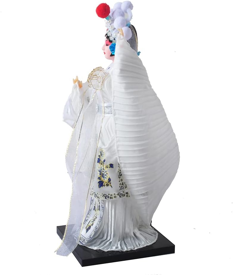 NW 12 Inch Chinese Traditional Handicraft Silk Figurine Collectible Chinese Ancient Character Ornaments for Home Decoration (1802)