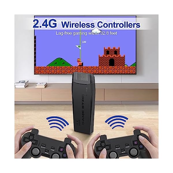 Wireless-Retro-Game-Console-Retro-Game-Stick-Nostalgia-Stick-Game-10000-Games-9-Emulators-Built-in-Plug-and-Play-Video-Games-for-Tv-4K-HDMI-24g-Wireless-Controllers-64G Wireless-Retro-Game-Console-Retro-Game-Stick-Nostalgia-Stick-Game-10000-Games-9-Emulators-Built-in-Plug-and-Play-Video-Games-for-Tv-4K-HDMI-24g-Wireless-Controllers-64G