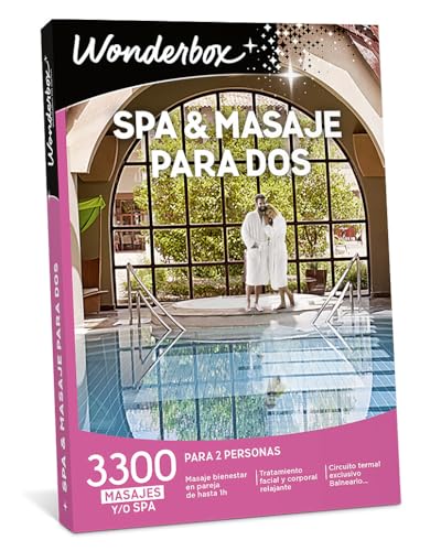 WONDERBOX Caja Regalo - SPA & MASAJES PARA DOS - 3.800 experiencias para dos personas - Idea de Regalo Navidad
