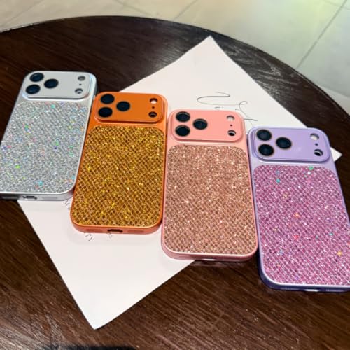 Coque iPhone 14 Pro Max rigide transparente pailletée anti-rayure durable - 6