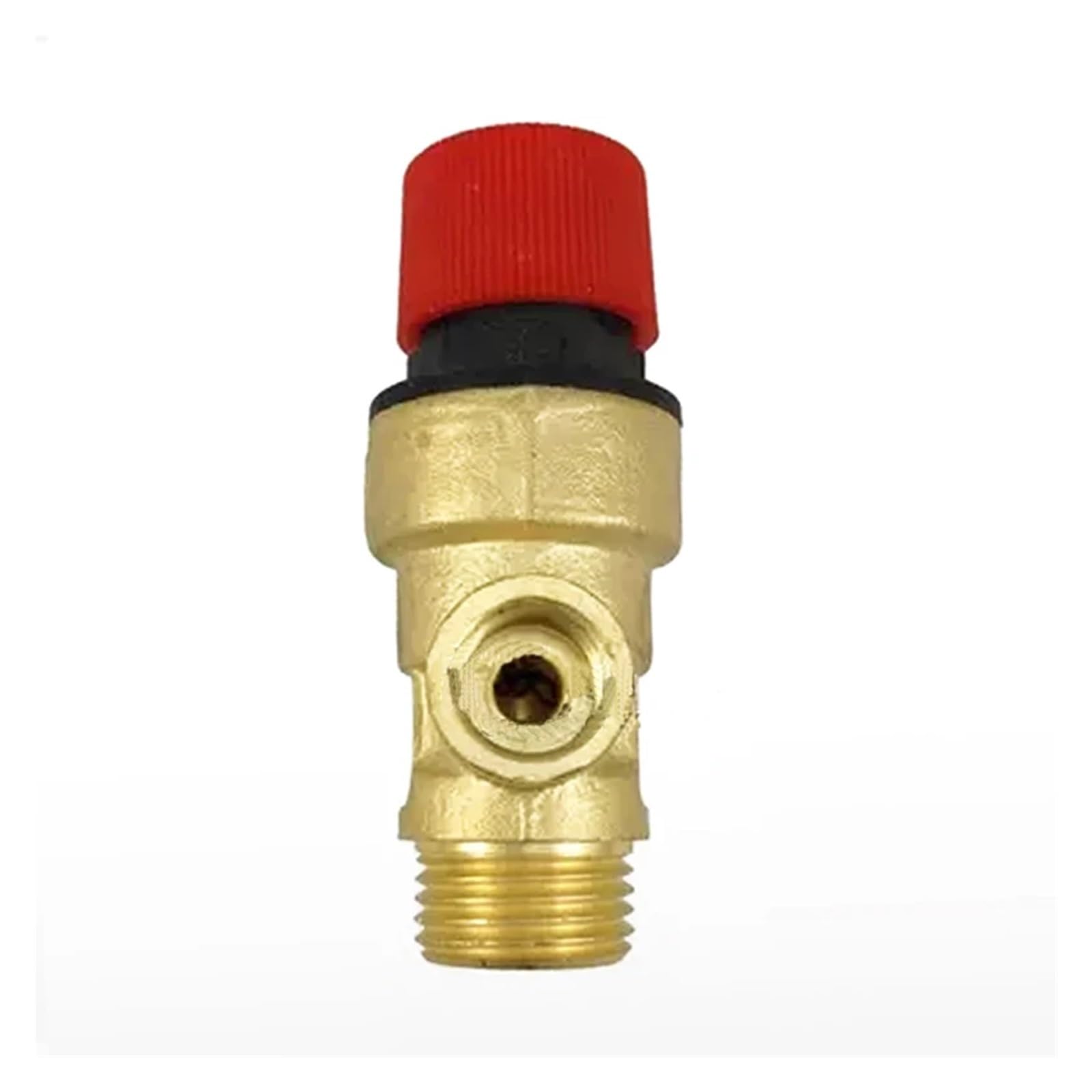 VáLvula Seguridad LatóN Válvula Seguridad Caldera Latón DN15 1/2" Macho | Alivio de presión de escape de rosca con manómetro(6bar)