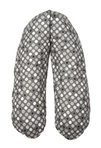 Flexofill 2008-2-535 Stillkissen midi, 170 x 34 cm, Dots, Grau