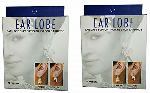 Ear Lobe & Accessories Support Patches Combo (Set of 10)- Pack of 2