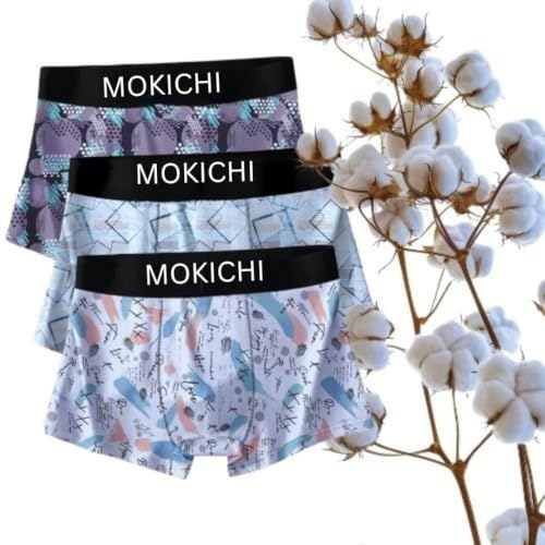 Image of Men's Premium Microfiber Boxer Briefs for Men | Soft Stretch Printed Trunks | Breathable, Moisture-Wicking, Comfortable Innerwear Pack of 3