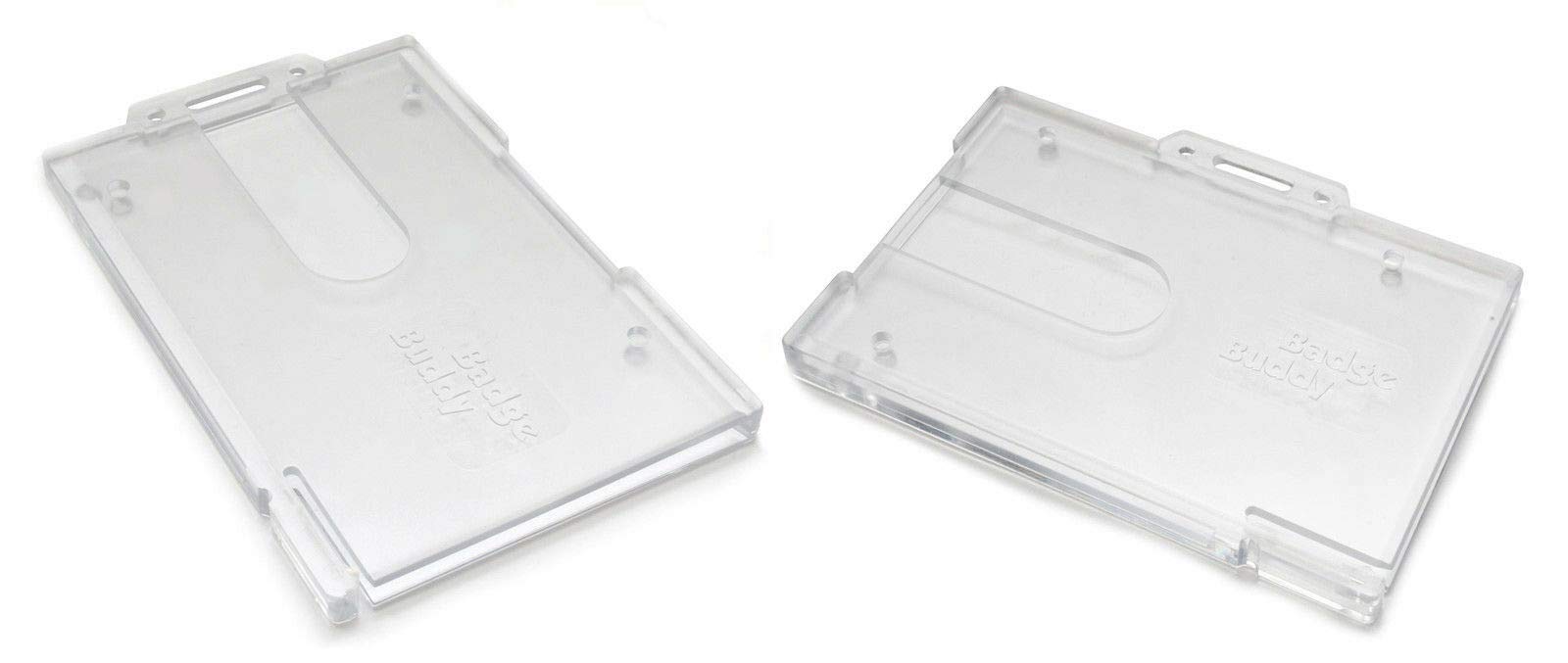PCL Media ltd 10 x Badge Buddy Portrait Double Identity ID Card Pass Badge Holder Double ID Card Holder PCL Media ltd - Image 4