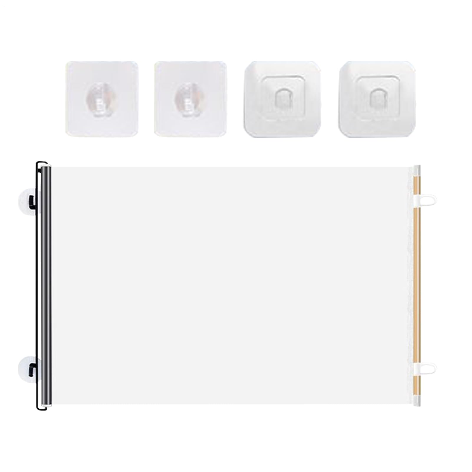 Yumneo Retractable Dog Gate, Portable Retractable Gate Indoor, Screen Blocker Barrier Folding Expandable Divider for Puppy Toddler Outdoor Garage Deck Baby Doorways Indoor Kids Hallway Porch Pet