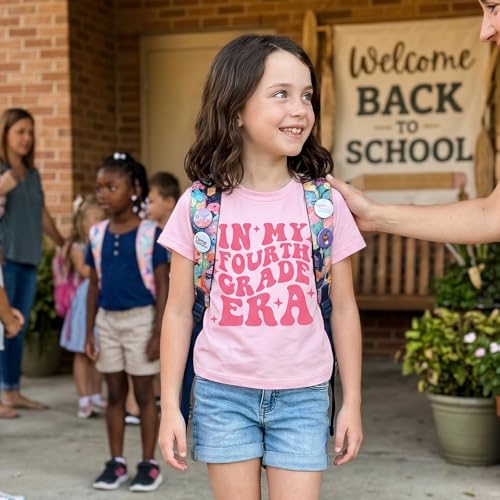 Image of Kids Girls First Day of School Shirt in My Pre-K /Kindergarten /First /Second /Third /Fourth /Fifth Grade Era T-Shirt