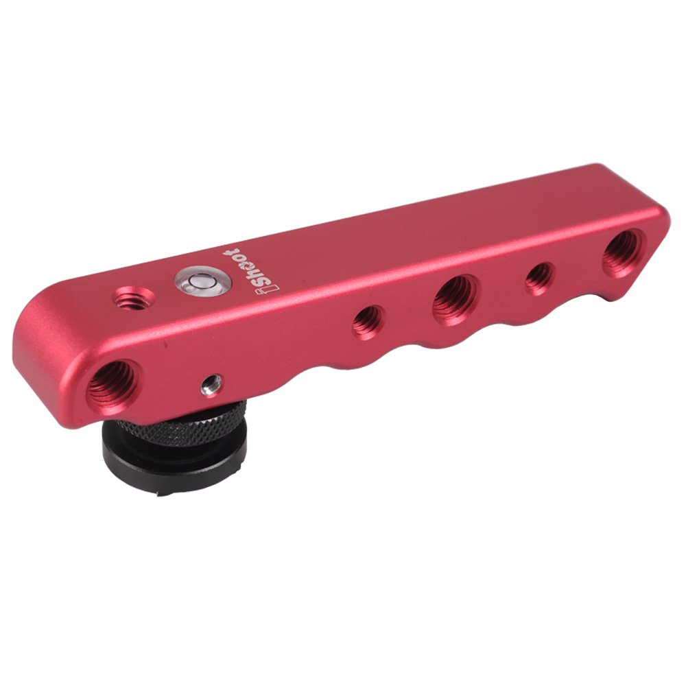 Portable All-Metal Video DSLR Camera Bracket Holder Handle Grip Mount with Cold Foot for Cameras with Standard Hot Shoe Mount