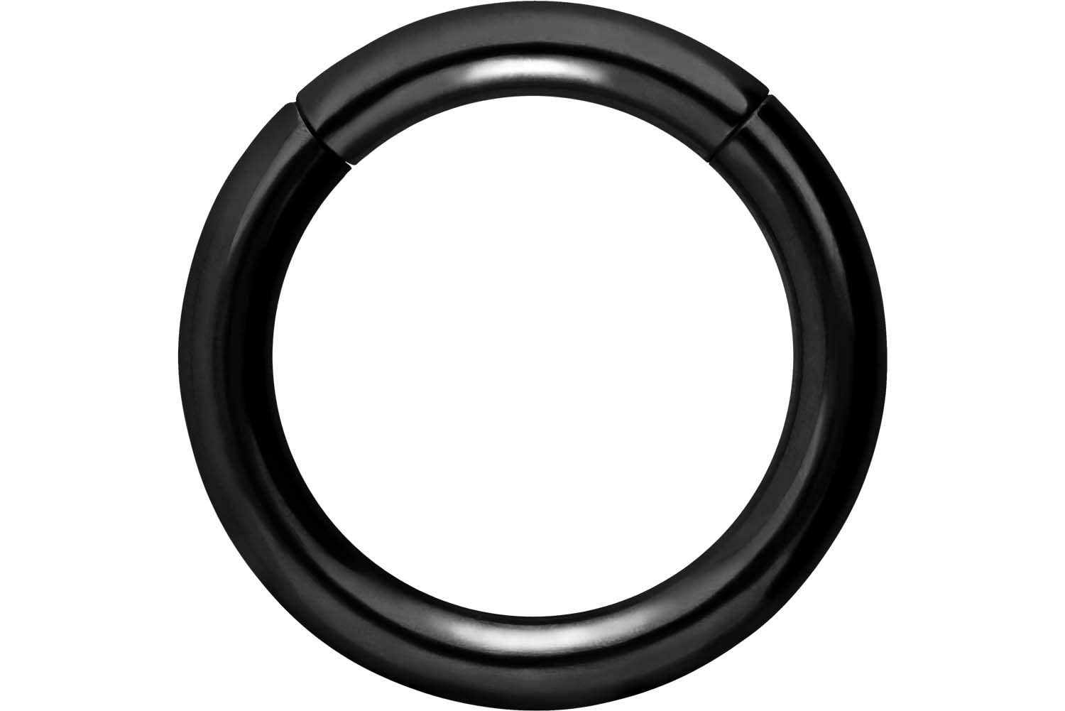 PIERCINGLINE Anillo segmento Clicker de acero quirúrgico – Piercing en oro, plata, rosa, negro o azul – para nariz, tabique, oreja, hélice o tragus — view 90