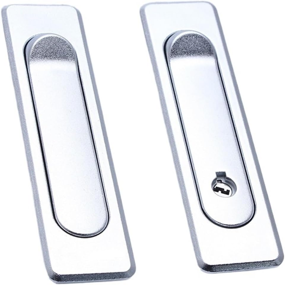 PM5053 Switch Cabinet Door Lock Flat Lock zinc Alloy Distribution Box Mechanical Door Lock Industrial Equipment Cabinet Door Lock(Without Lock Cylinder)