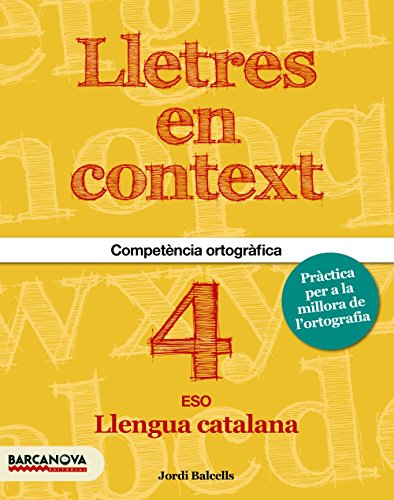 Portada de Lletres en Context. Quadern D Ortografia 4º ESO