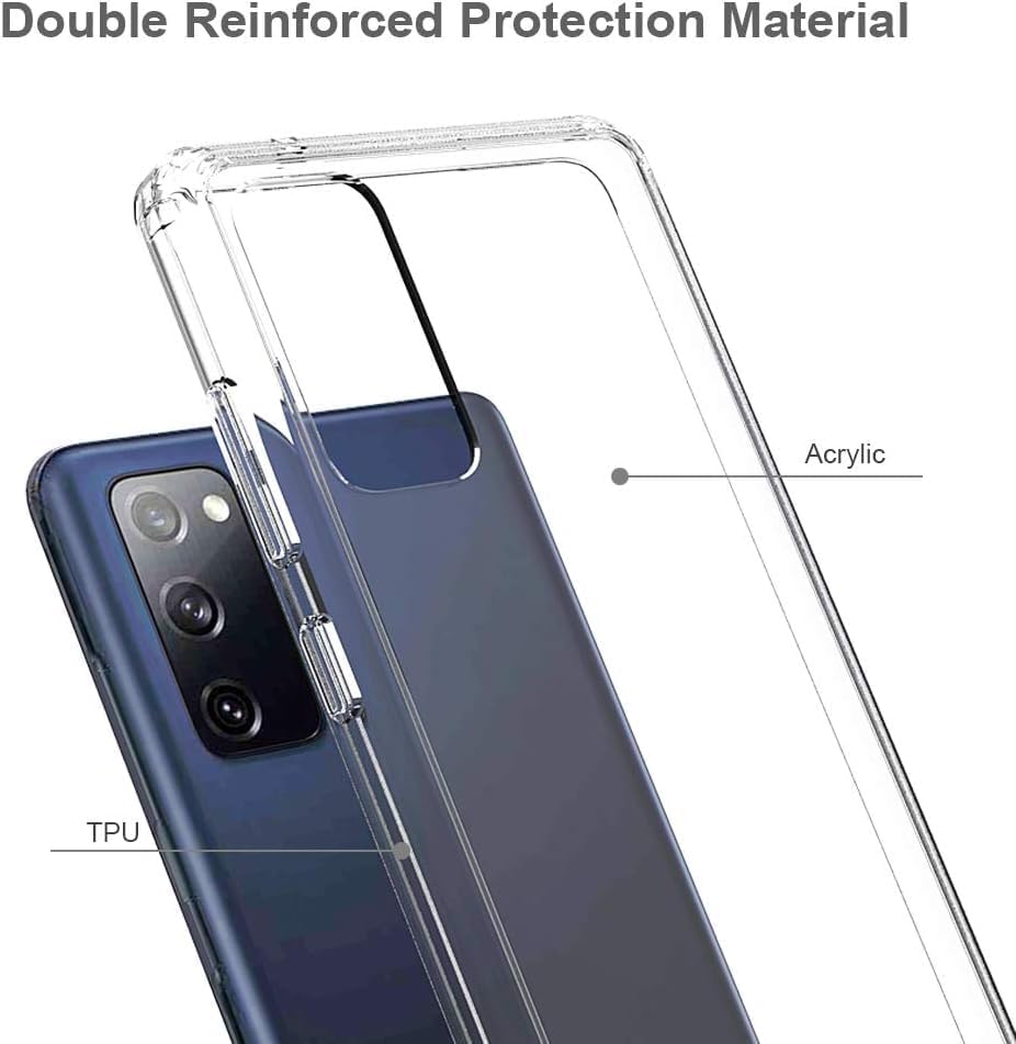 Miniatura 6 de LRK Funda transparente para Samsung Galaxy S20 Plus (S20+), no se pone amarillenta protección de grado militar de 10 pies funda protectora