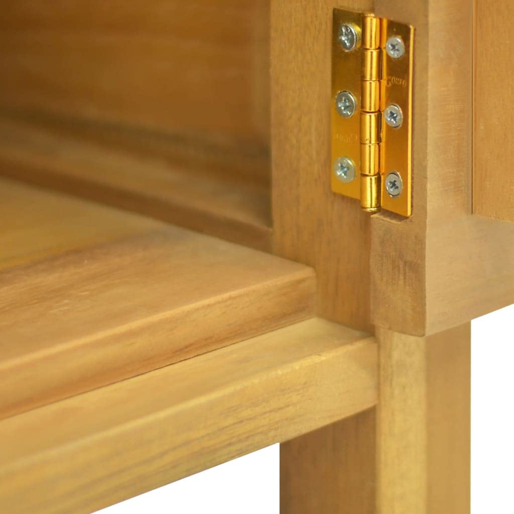 vidaXL Armario de Baño Unidad Interior Tocador Almacenamiento Mueble Ducha Aparador Estantería Organizador en Familia Madera Maciza de Teca