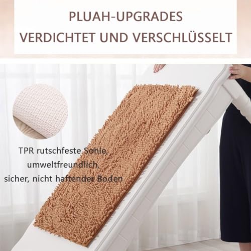 Cleany Matte Hunde, Ultra-Absorbant Schmutzfangmatte, Hundeteppich Sauberlaufmatte Super Absorbierende Bodenmatte für schlammige, nasse Pfoten und Schuhe (Grau, 80 * 120cm)