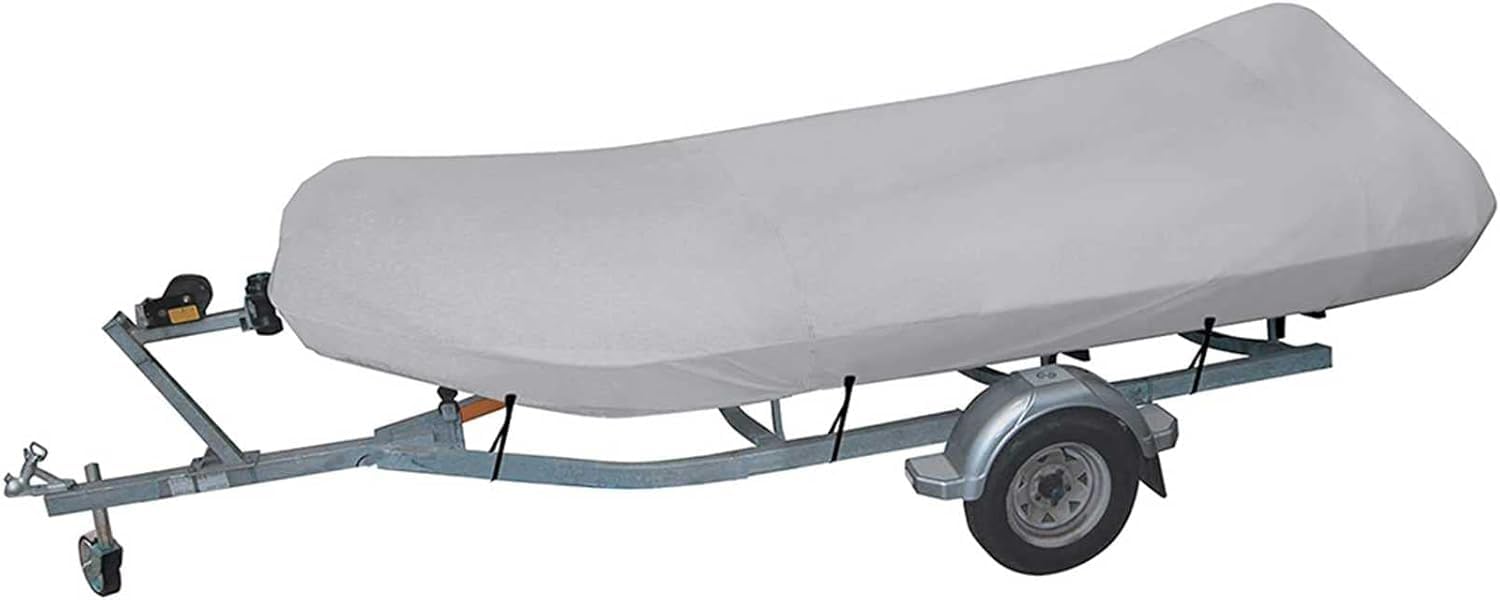 Copertura for gommoni Resistente, Impermeabile, Antipolvere, Resistente ai Raggi UV, Accessori di Protezione for Barche/Piccole imbarcazioni(Gray,420 * 94 * 46cm)