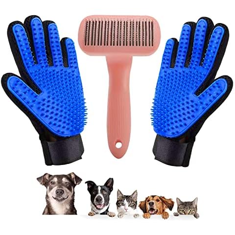 Cepillo Quitapelos para Mascotas con Función de Masaje Cover