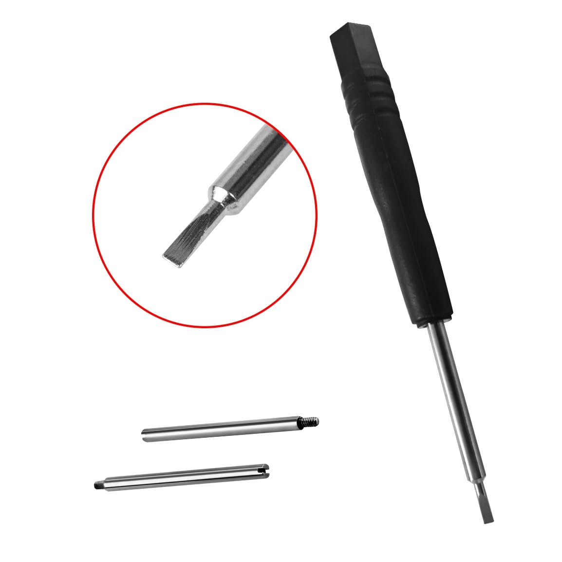 HiCycle2 Replacement screw Pins For Cartier Santos 2 pcs Watch Strap Lug Screw Pins 316L Stainless For 20mm 23mm Strap (23mm watch bands)