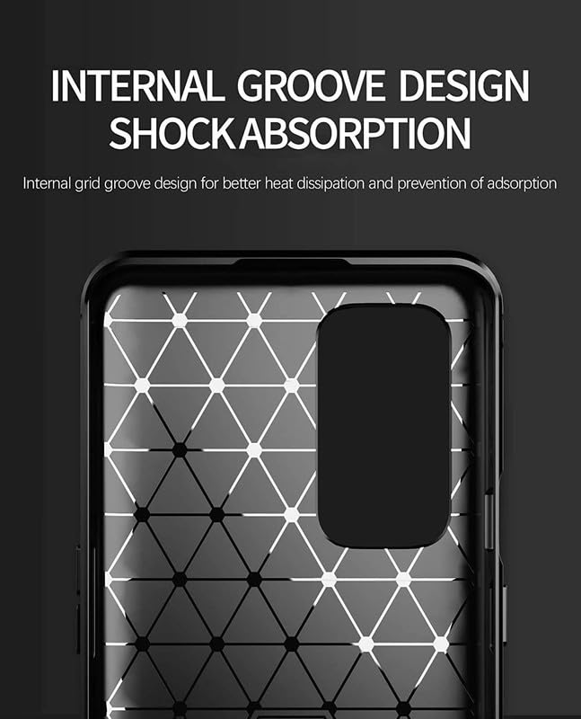 Image of Hybrid Carbon Fiber Back Case for Oneplus 9 (Black)