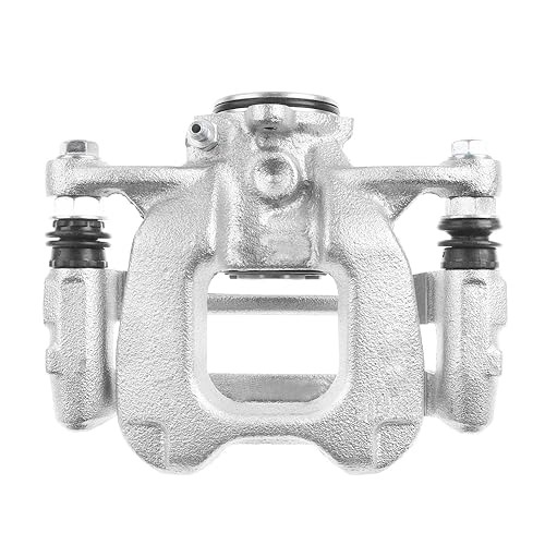 Image of Detroit Axle - Rear Right Brake Caliper for 17-20 Jeep Compass, 16-20 500X, 15-22 Renegade Disc Brake Caliper w /Bracket 2018 2019 Replacement Passenger Side Assembly