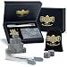 Produktbild WHISISKEY Whisky Steine Set - 12 Whiskey Steine & Zange - Geschenke für Männer - Männergeschenke - Geburtstagsgeschenk Mann - Geschenkbox - Whisky Zubehör - Eiswürfel Wiederverwendbar