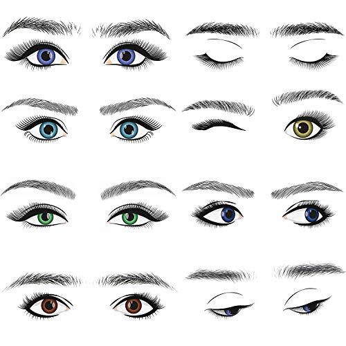 Cejas 3D pegatinas con efecto pelo a pelo resistente al agua para un maquillaje duradero 4