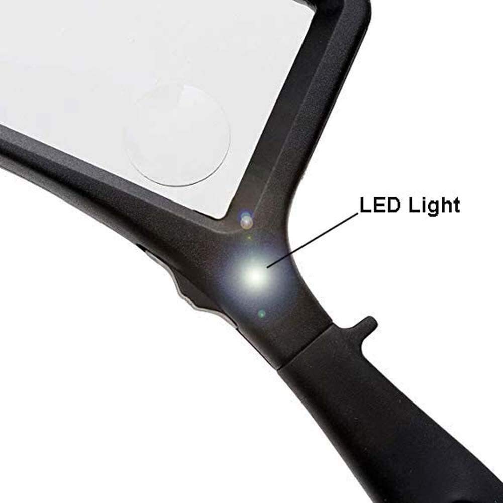 Lente d'Ingrandimento Grande Obiettivo Zoom 5X 10x Nuova Lente d'Ingrandimento Portatile Leggera da 80 mm, Lente per Leggere Hobby Giornali Mappe Monete Artigianato a Maglia