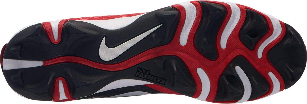 Nike Mens Force Trout 5 Pro Keystone Baseball Cleats Red/White, 14