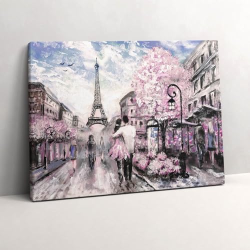 Tableau photo sur toile Paris Tour Eiffel Wallfluent déco murale chic