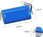Vacuum Battery Replacement for Lefant M210 M210B M210P M213 M213S | OKP Life K2 Robot Vacuum Cleaner Series IFR 18650 4S1P 2000mAh 12.8V