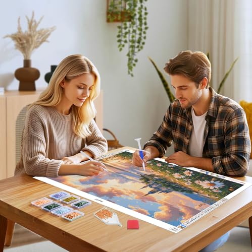 SmartEZ Large Diamond Art Kits for Adults, Castle Diamond Painting Kits by SmartEZ - Used condition - Image 4