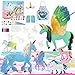 SUNACE Regalo Ragazza - Unicorno Giocattolo DIY Pittura Unicorno Kit con Pennelli, Pittura, Gemme Adesive in Omaggio Gioco di Pittura Hobby e creatività Passatempi per Ragazze Ragazzi
