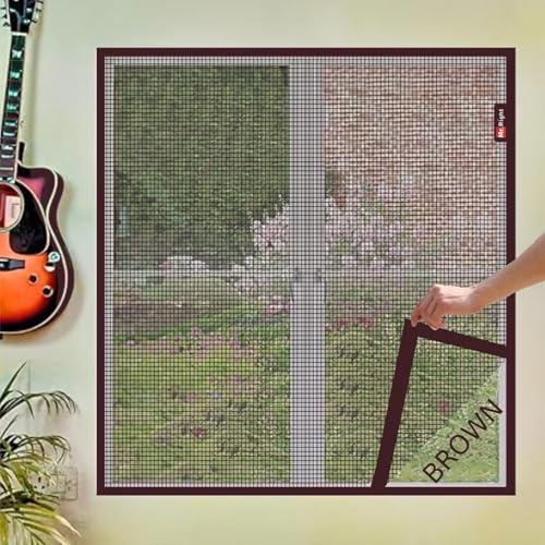 Mr. Right Mosquito Net for Window Net (100x70 CM), Brown