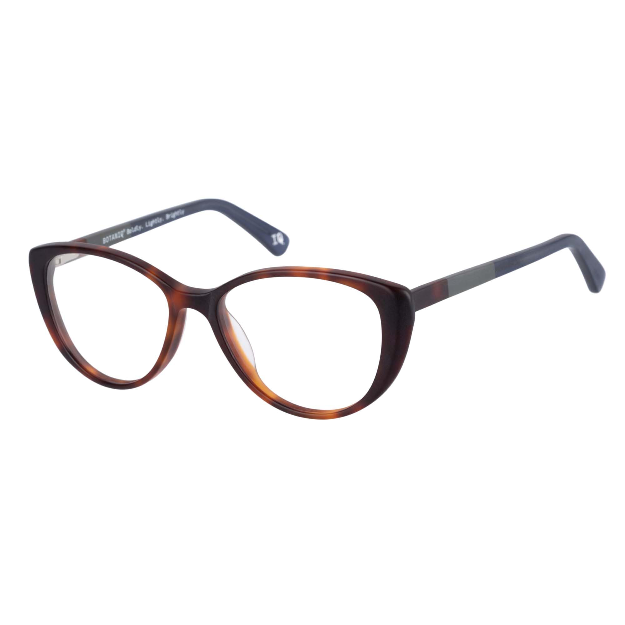 Botaniq Brille mit Sehstärke für Damen optional mit Sonnenbrillentönung oder Blaulichtfilter, Katzenauge, gefertigt aus Acetat (inklusive Brillenetui)