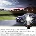 MLAHUIER 2 Pack 9005 HID Xenon Bulbs for Car, IP67 Waterproof Hid Lights for Cars Headlights, 35W 8000LM 6000K Front Lighting Bulb with Stents Base for High Low Beam Bulb Replacement
