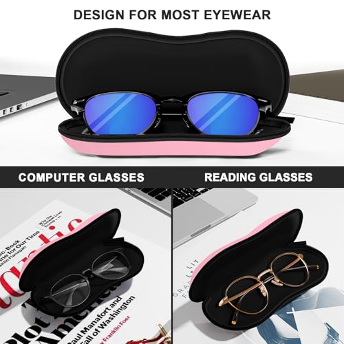 Image of Sunglasses Soft Case, Ultra Light Portable Neoprene Zipper Glasses Case for Men Women