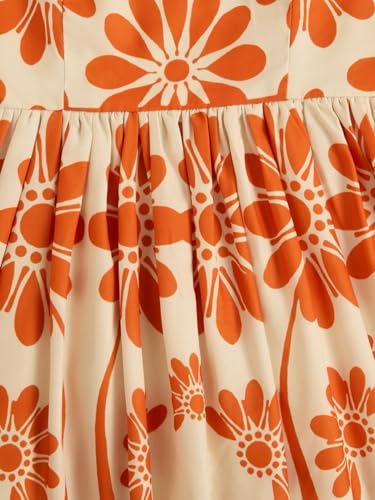 Image of Floerns Women's Summer Floral Print Tie Shoulder Cami Dress Flare Hem Boho Mini Dress