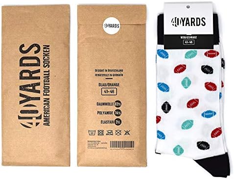 40YARDS American Football-sokken, twee paar unisex voetbalsokken