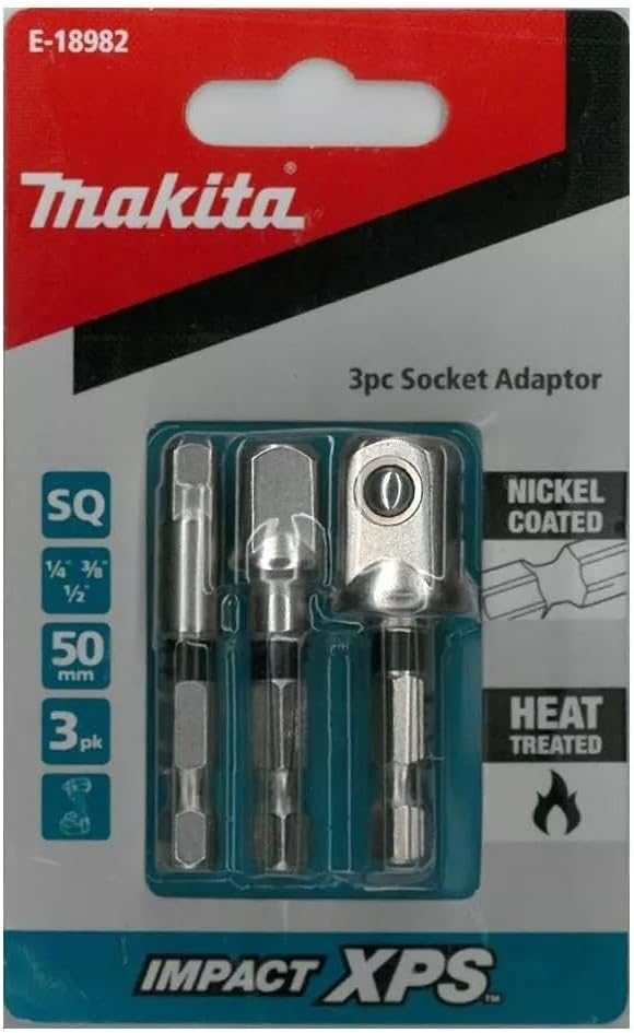 Makita Impact XPS Mixed Bit Socket Adapter, 50 mm (3 Pieces Set)