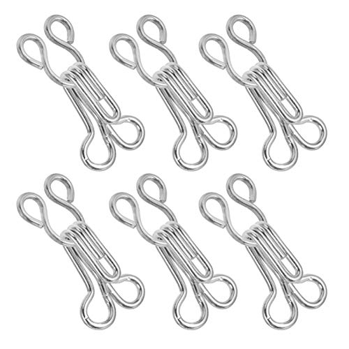 ABOOFAN 200 Pares de Costura Ganchos E Olhos Sutiã Invisível Fivelas de Botão Casaco Jaqueta Botões