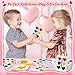 Valentines Day Gifts for Kids, 24 Packs Heart Watercolor Paint Sets with Dessert Food Painting Cards, Classroom School Exchange Prizes & Art Party Favors for Boys Girls