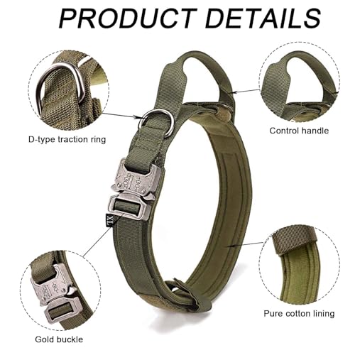 MUNSKT Tactical Dog Collar with Handle - Image 3