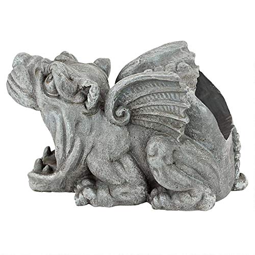 Operitacx Resin Gargoyle Downspout Extension Statue – 10.2" X 9" X 7.5" Grey, Decorative Rain Gutter Guard For Yard, Garden, And Outdoor Decor