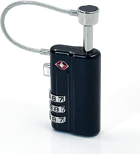 Miniatura 11 de Cerradura profesional para pistola aprobada por la TSA, con bloqueo de pistola de acero aleado duradero y resistente a cortes, cerradura segura para