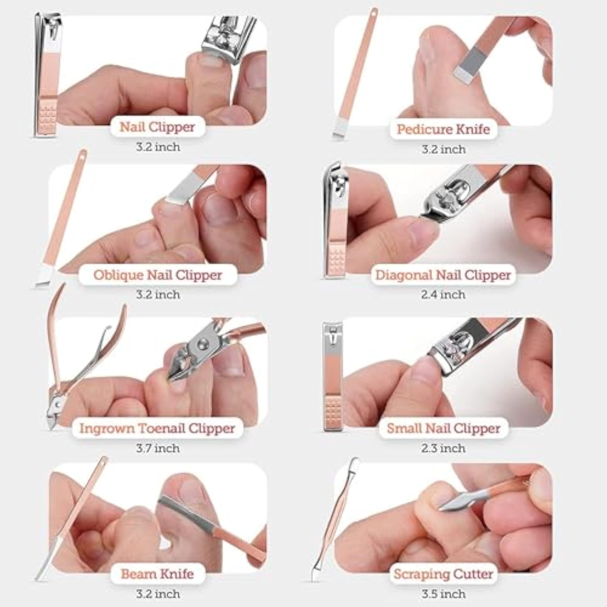 18-in-1 Stainless Steel Professional Manicure Set