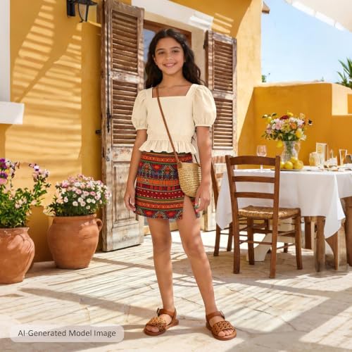 Image of Felix & Flora Toddler Girl Sandals - Little Girl Easter Dress Shoes Lightweight Open Toe Beach Holiday Flats